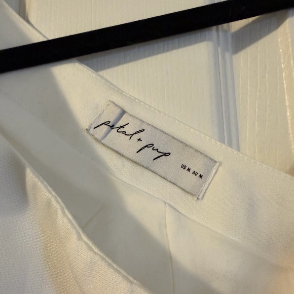 Petal & Pup White One-Shoulder Midi Dress with Bow and Side Slit - Picture 14 of 14